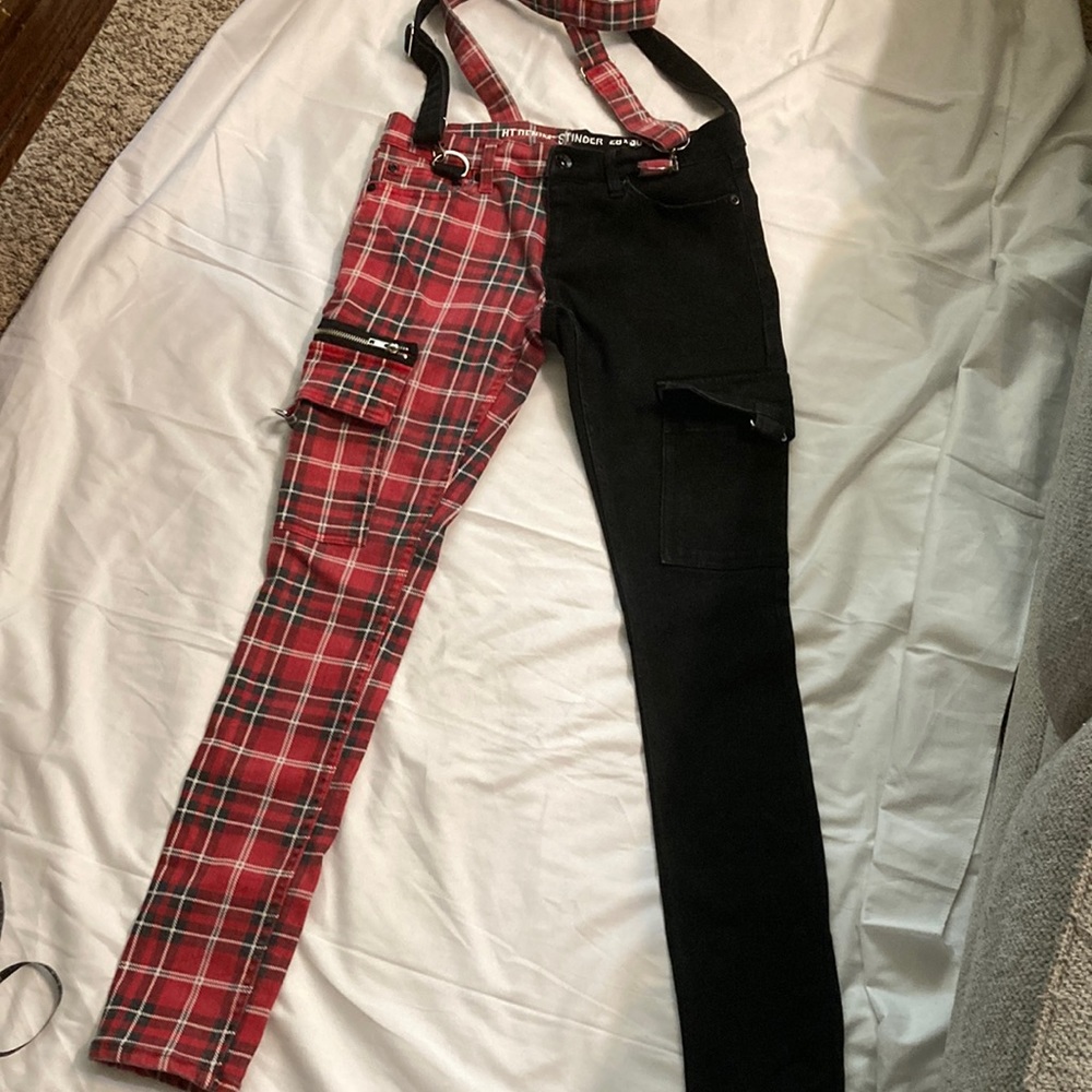 HT denim stinger street wear skinny bibs size 28/30